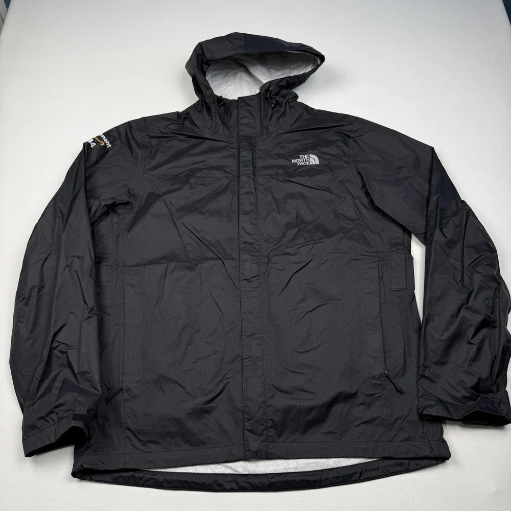 The North Face Jacket Mens Large Black DryVent Hooded Waterproof Amazon Logo